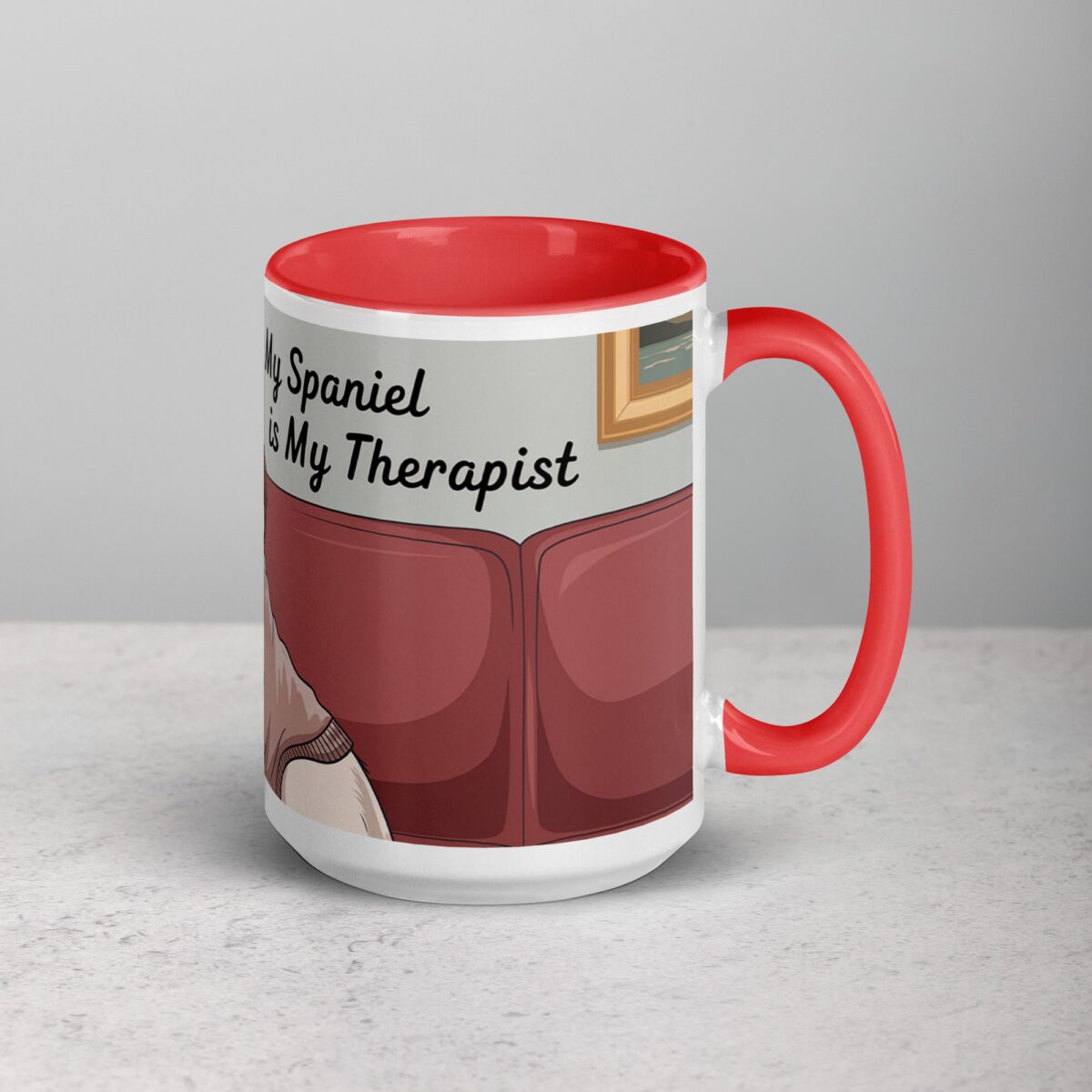 My Spaniel Is My Therapist Coffee Mug - Image 12