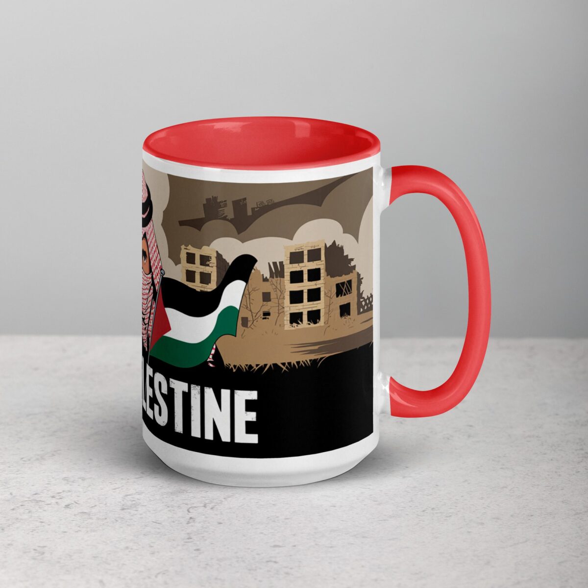Free Palestine Freedom Fighter Mug - Image 12