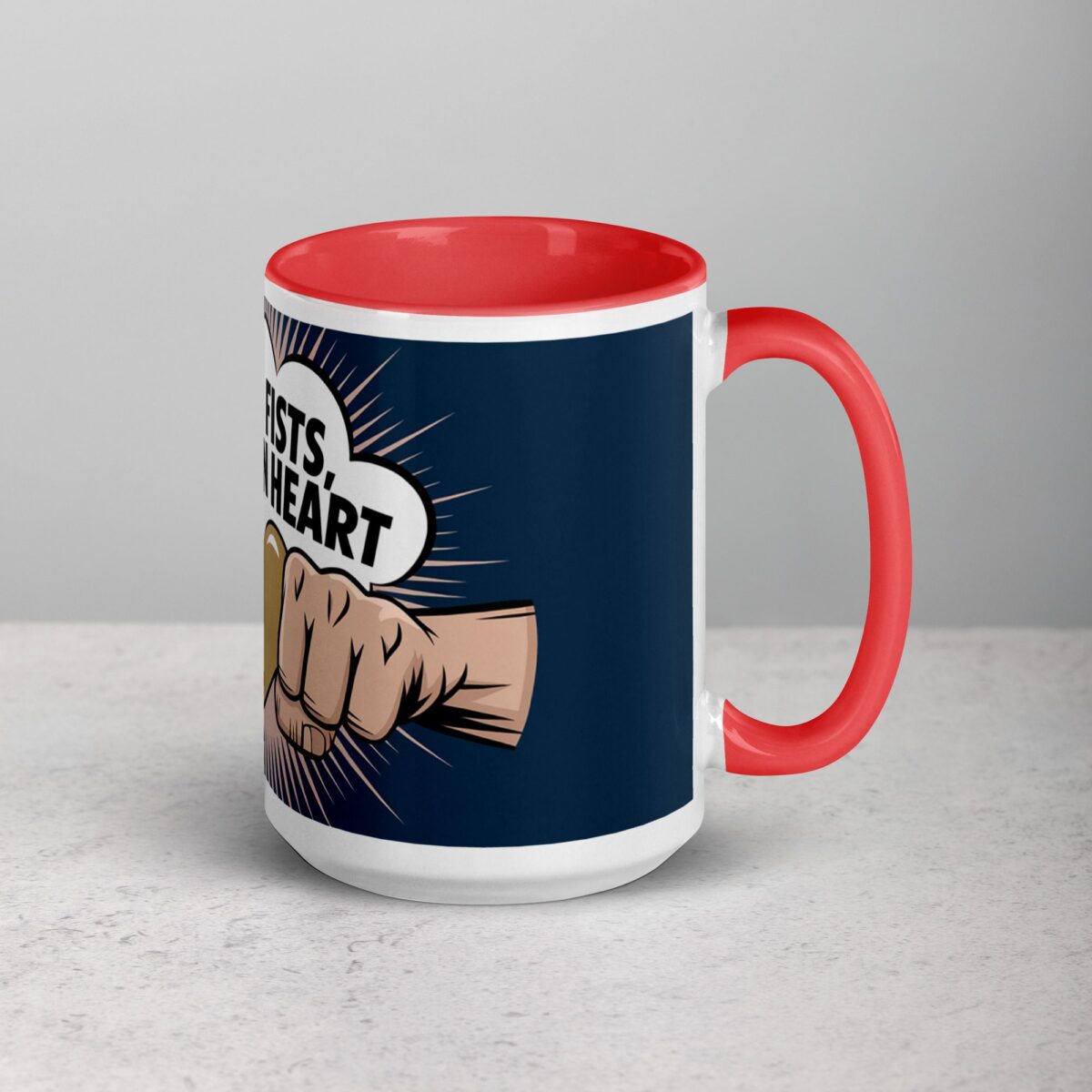 Iron Fists, Golden Heart Boxing Mug - Image 12