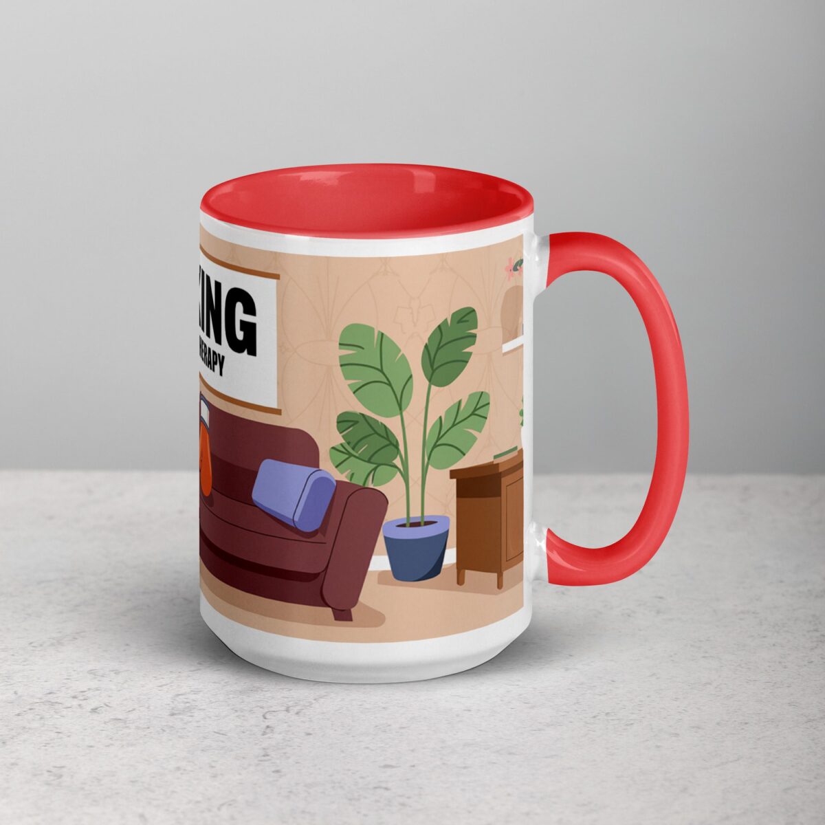 Boxing is My Therapy Coffee Mug & Tea Cup - Image 12