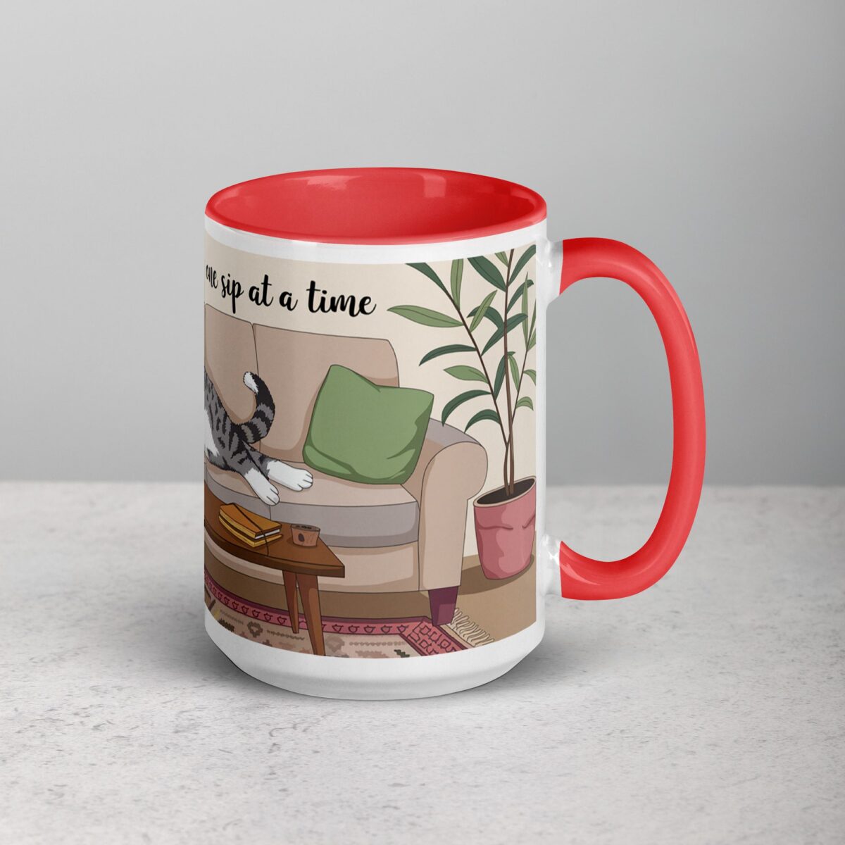 Feline Fine, One Sip at a Time Cat Mug - Image 12