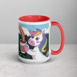 Powered by Rainbows and Caffeine Unicorn Mug - Image 12