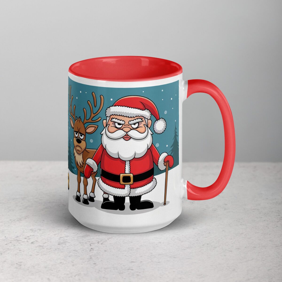 Santa Doesn’t Believe in You Either Christmas Mug - Image 12