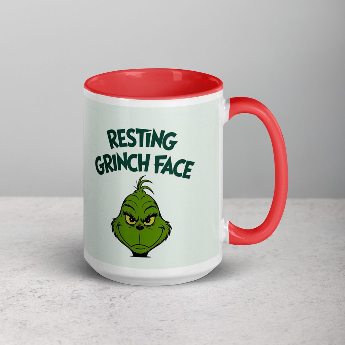 Resting Grinch Face Christmas Coffee Mug - Image 12