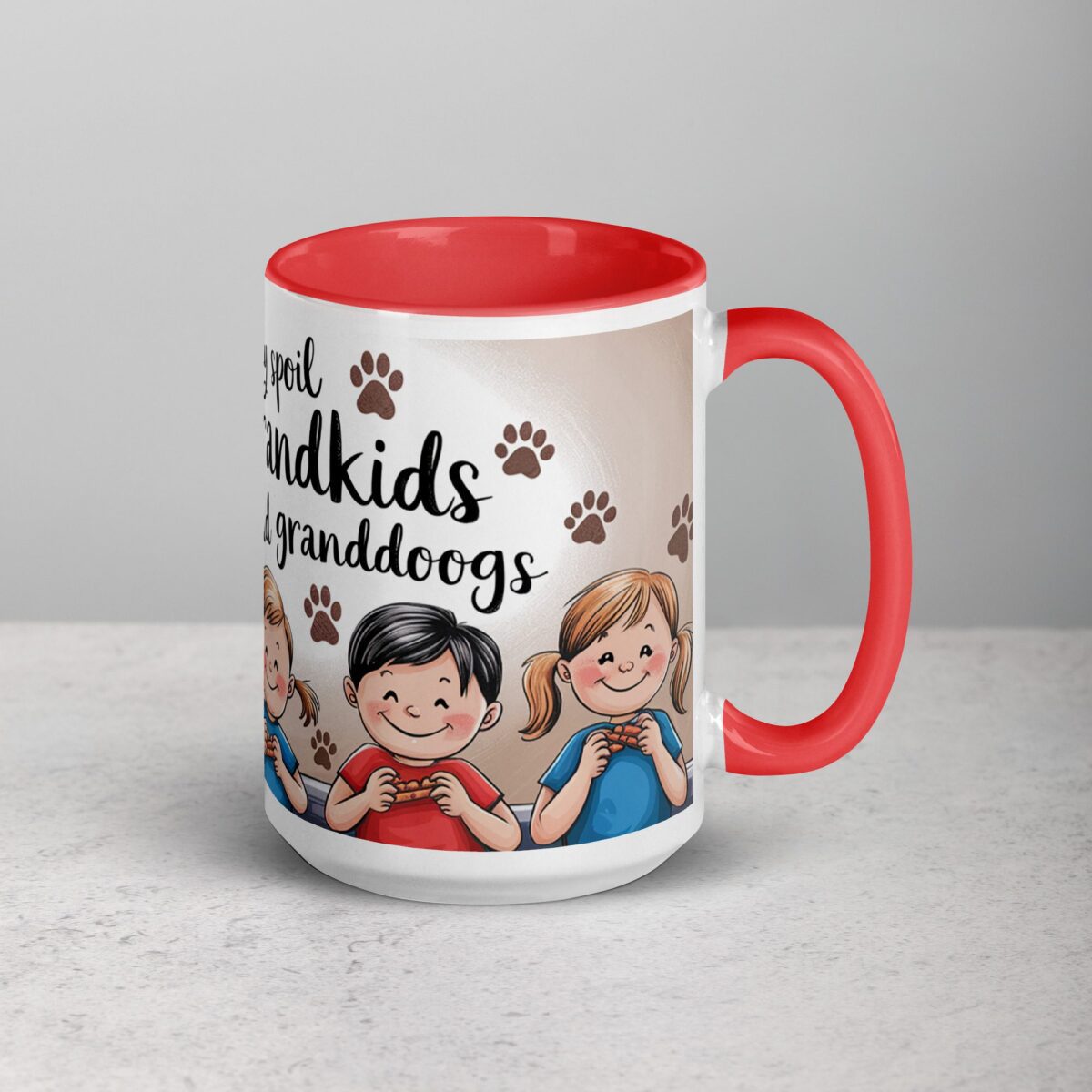 I Only Spoil Grandkids and Granddogs Coffee Mug - Image 12