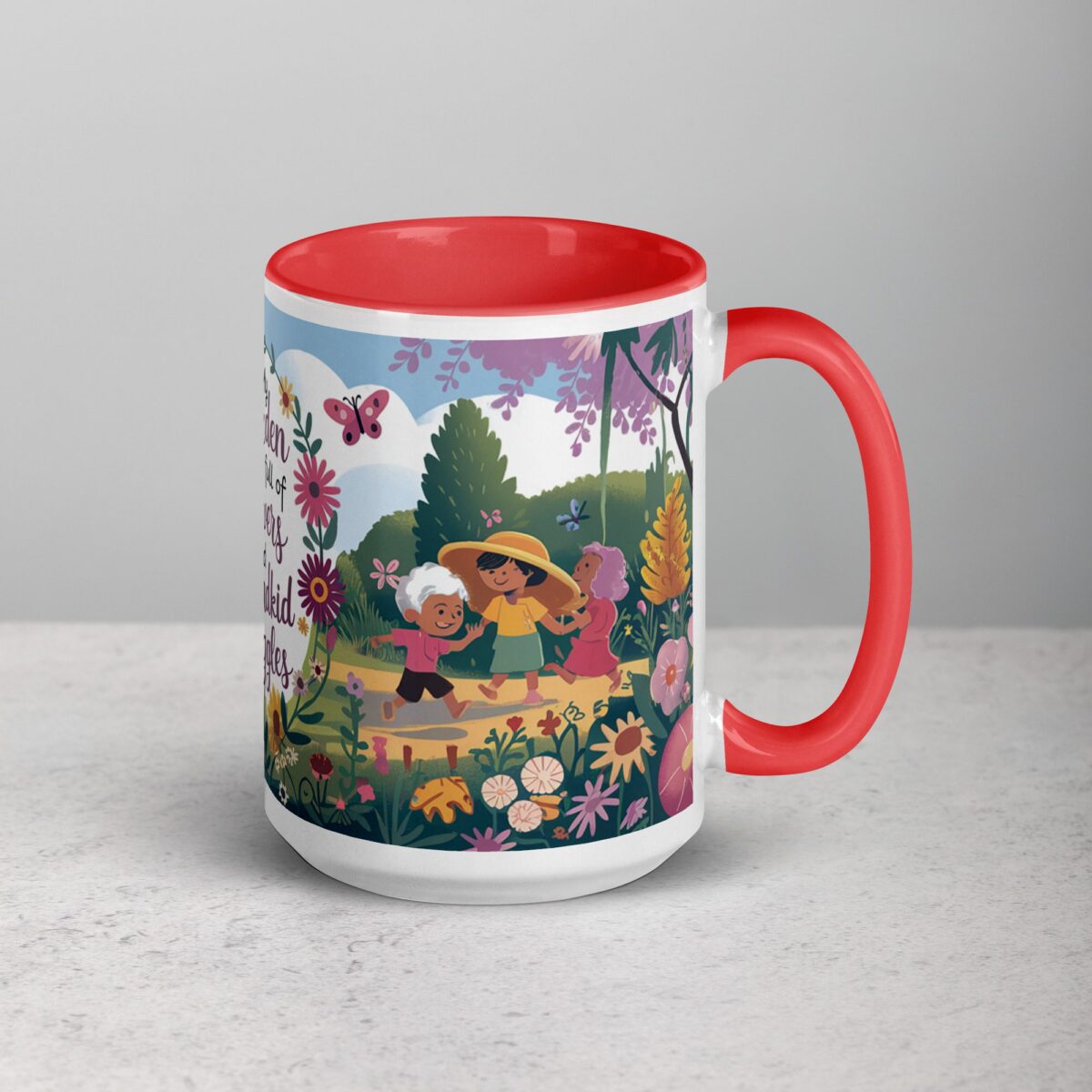 My Garden Is Full of Flowers and Grandkid Giggles Mug - Image 12