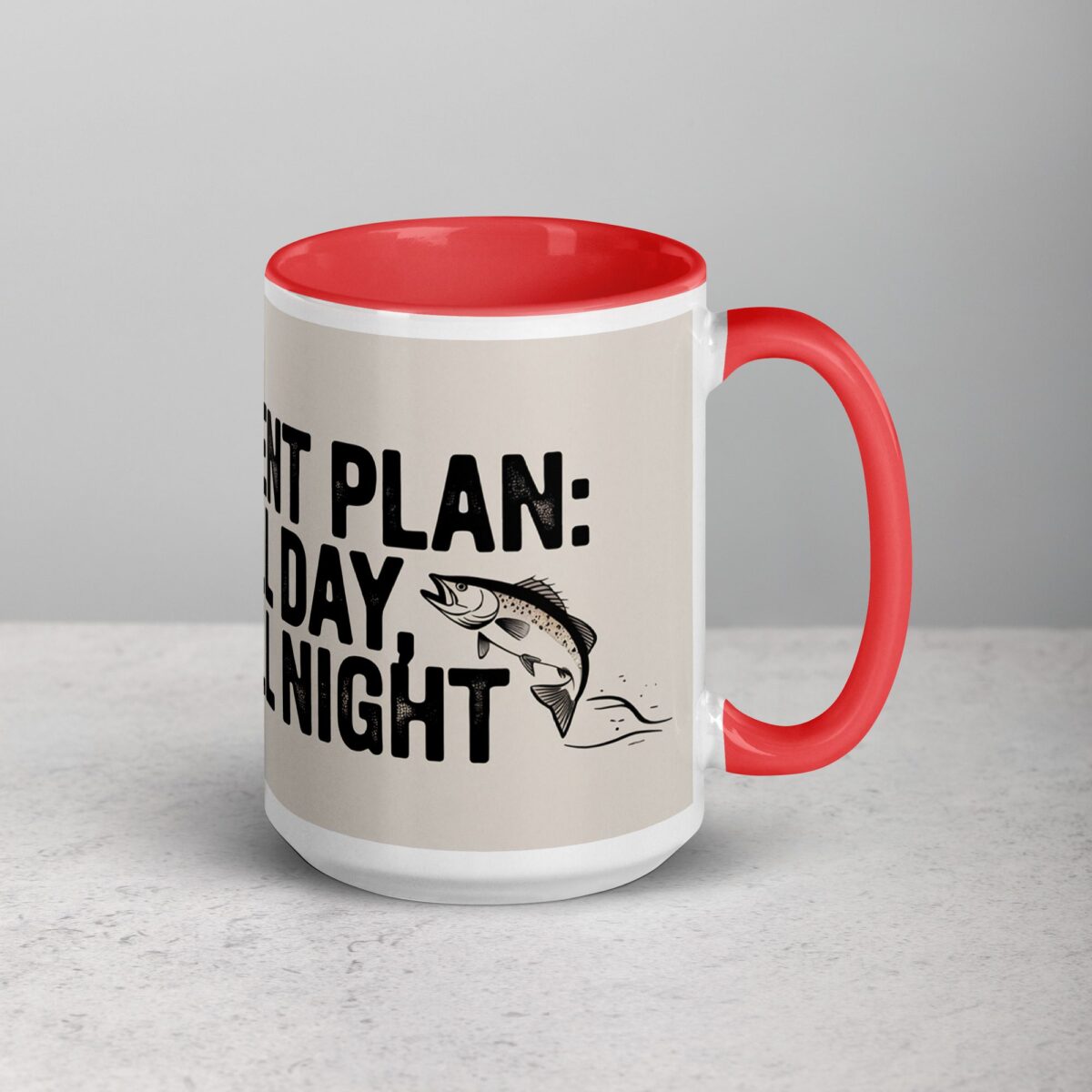 Retirement Plan: Fish All Day, Nap All Night Mug - Image 12