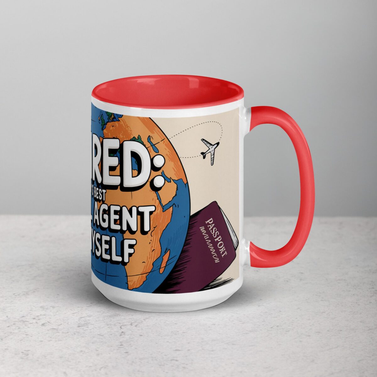 Retired: World’s Best Travel Agent for Myself Mug - Image 12