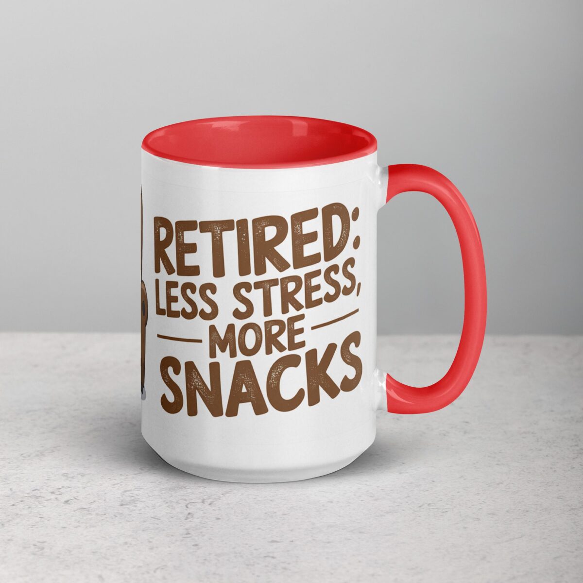 Retired: Less Stress, More Snacks Coffee Mug - Image 12
