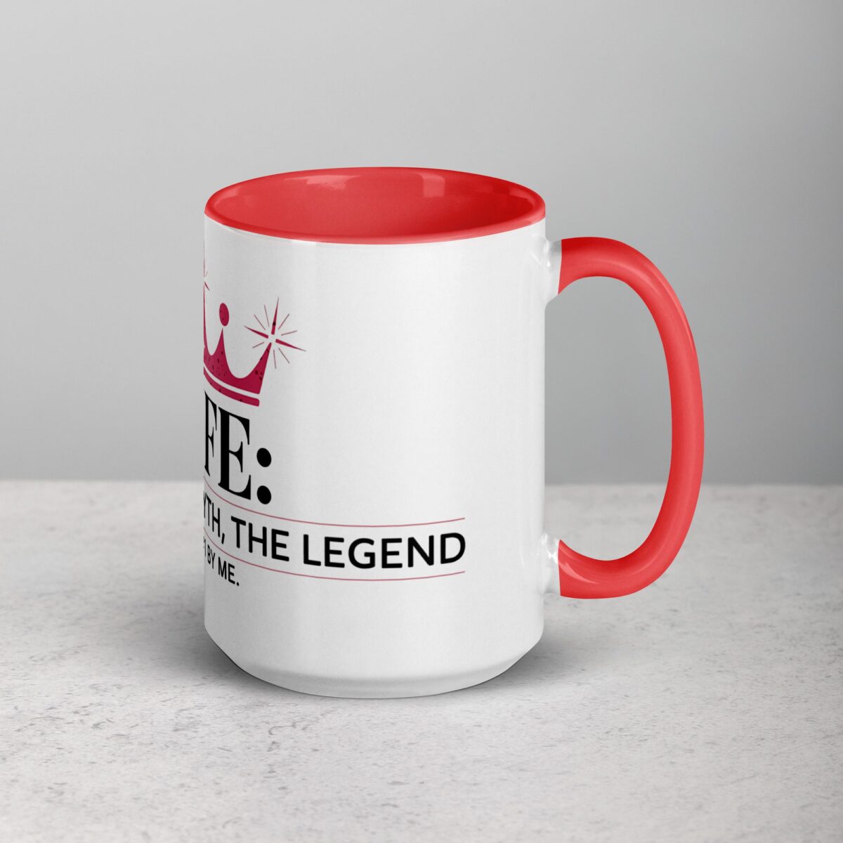 Wife: The Boss, The Myth, The Legend Coffee Mug - Image 12