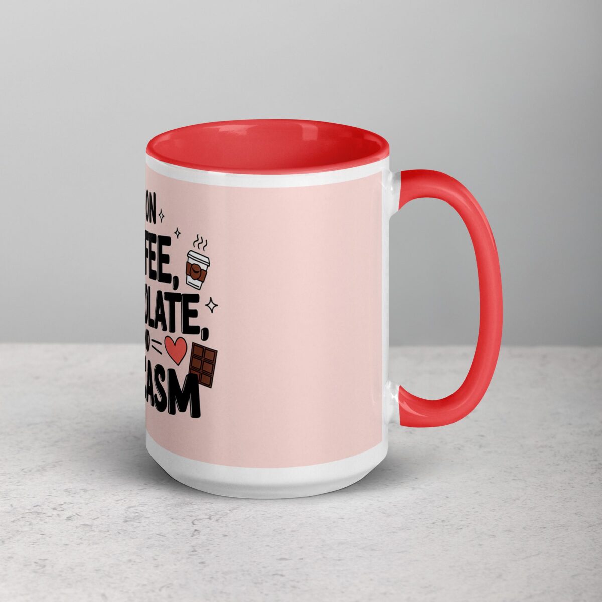 I Run on Coffee, Chocolate, and Sarcasm Coffee Mug - Image 12