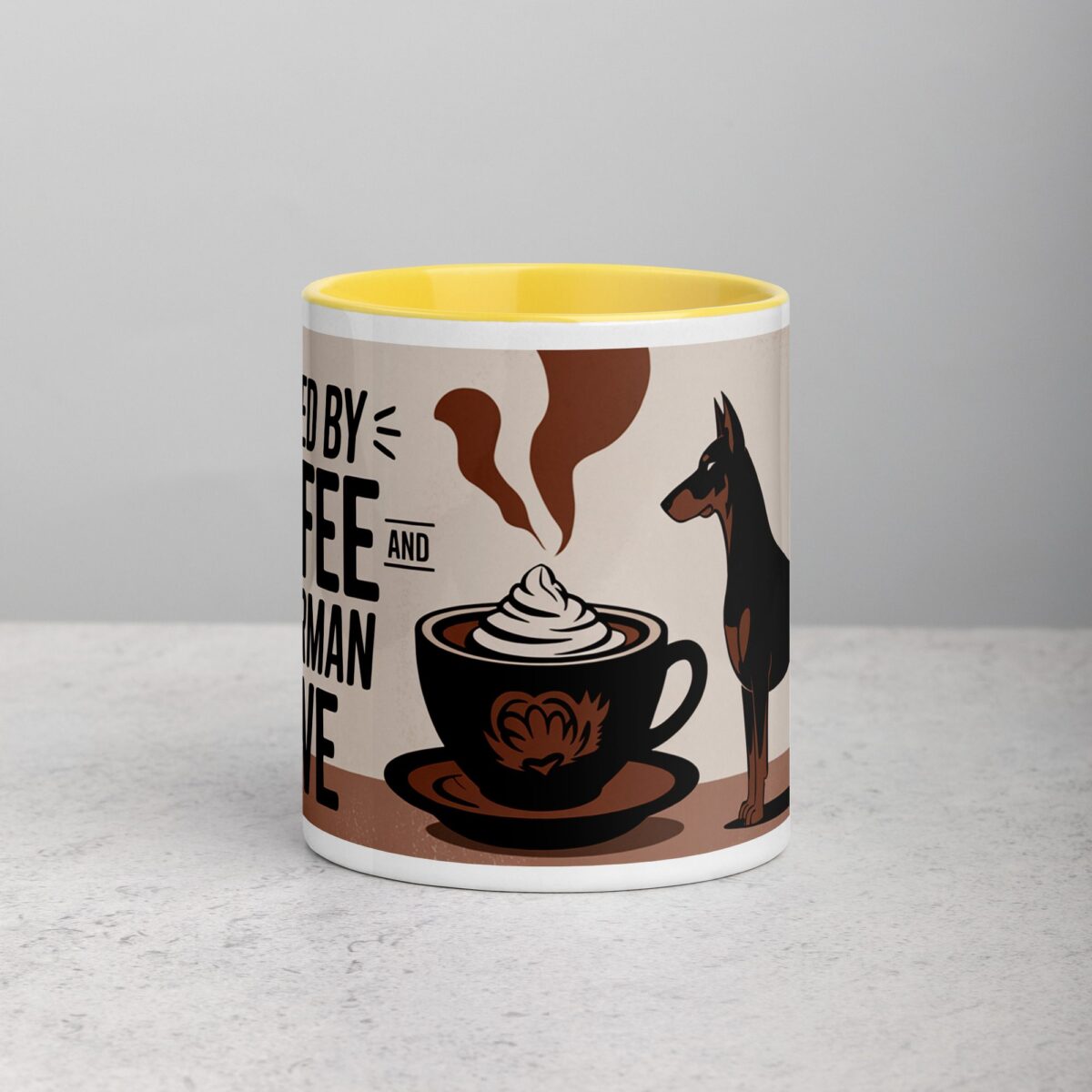 Fueled by Coffee and Doberman Love Mug - Image 19