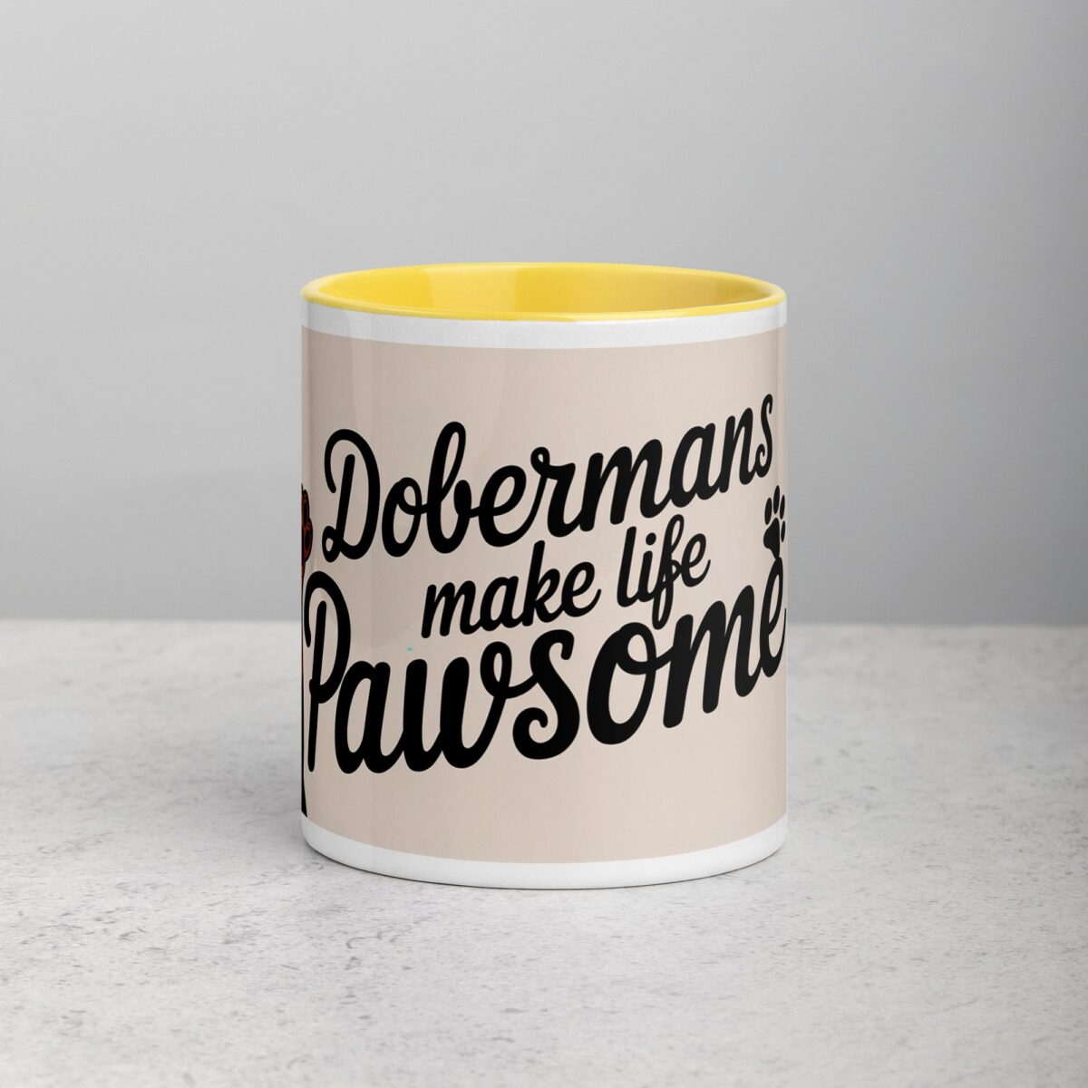 Dobermans Make Life Pawsome Coffee Mug - Image 20