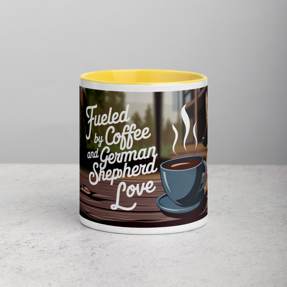 Fueled by Coffee and German Shepherd Love Mug - Image 19