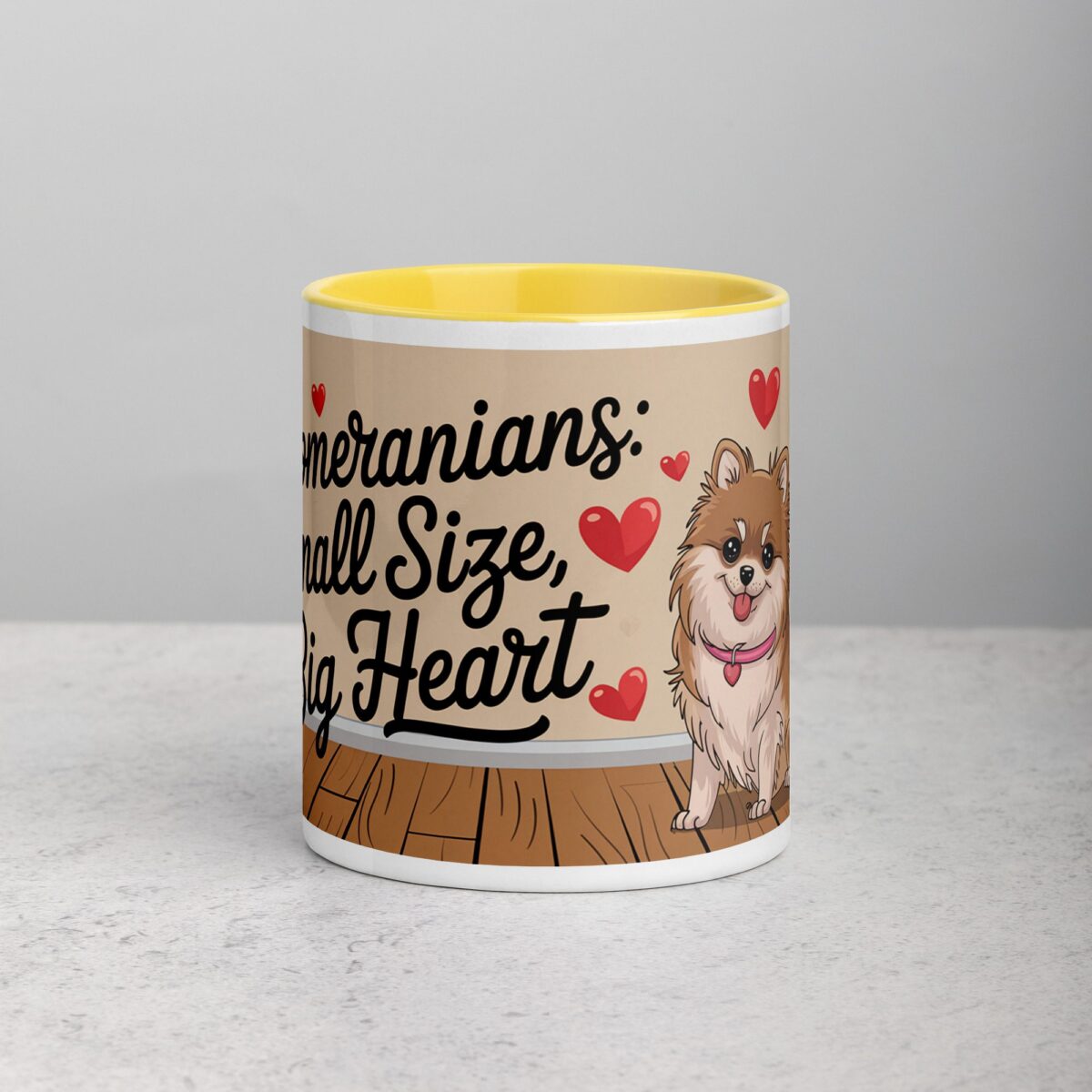 Pomeranians: Small Size, Big Heart Coffee Mug - Image 19