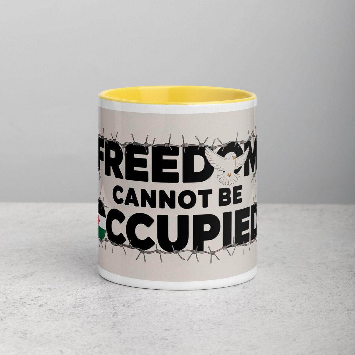 Freedom Cannot Be Occupied Palestine Mug - Image 19