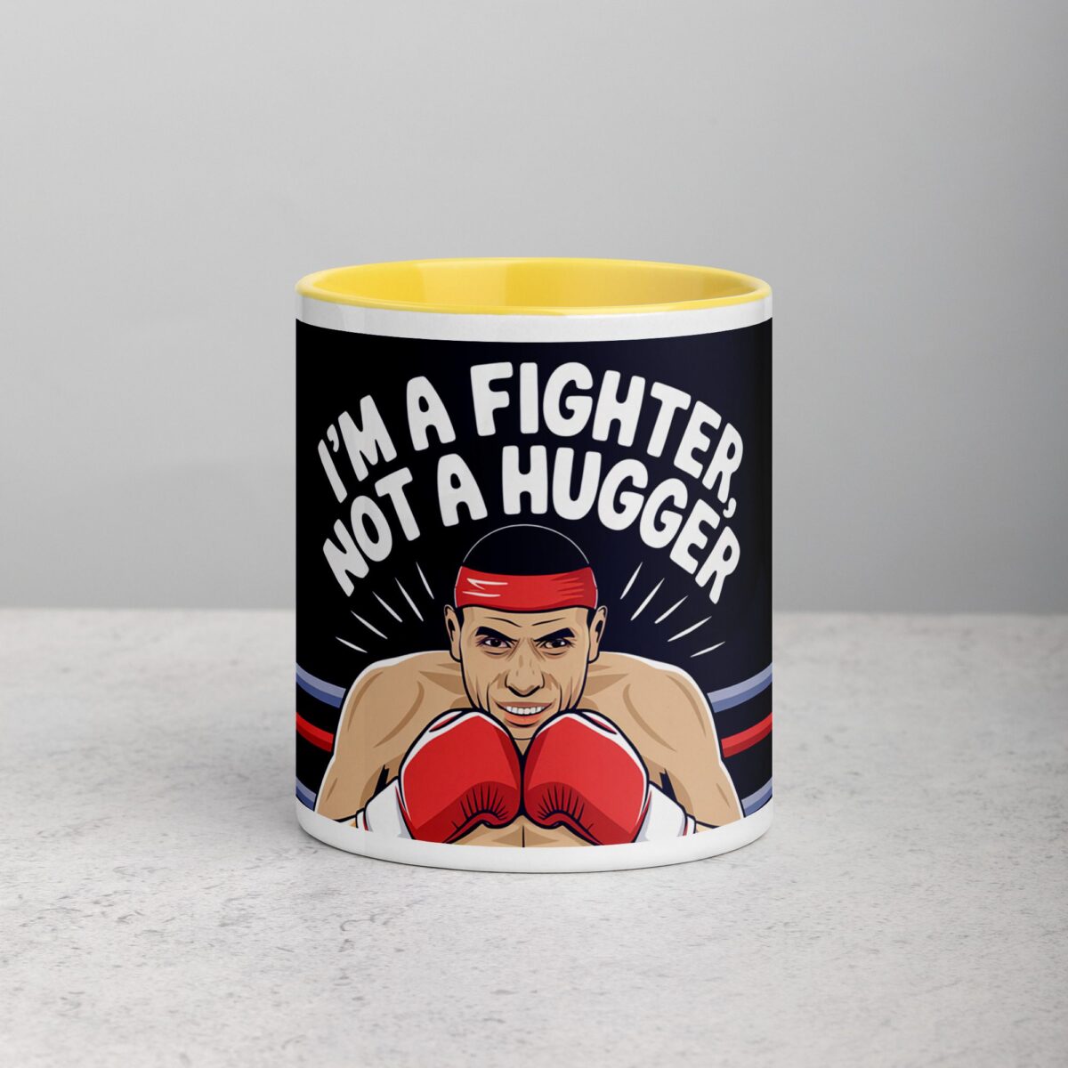 I’m a Fighter, Not a Hugger Boxing Mug - Image 19