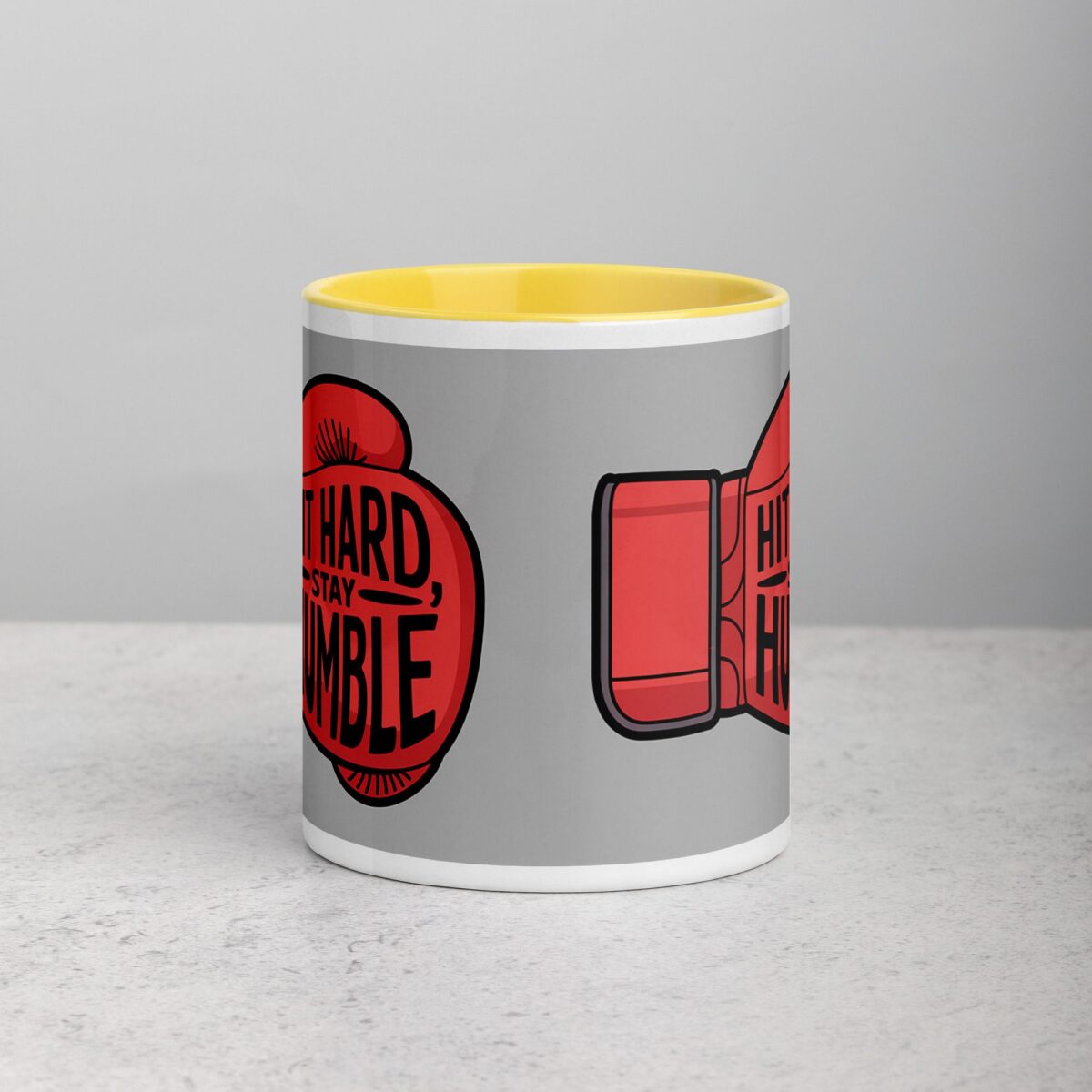 Hit Hard, Stay Humble Boxing Mug - Image 19