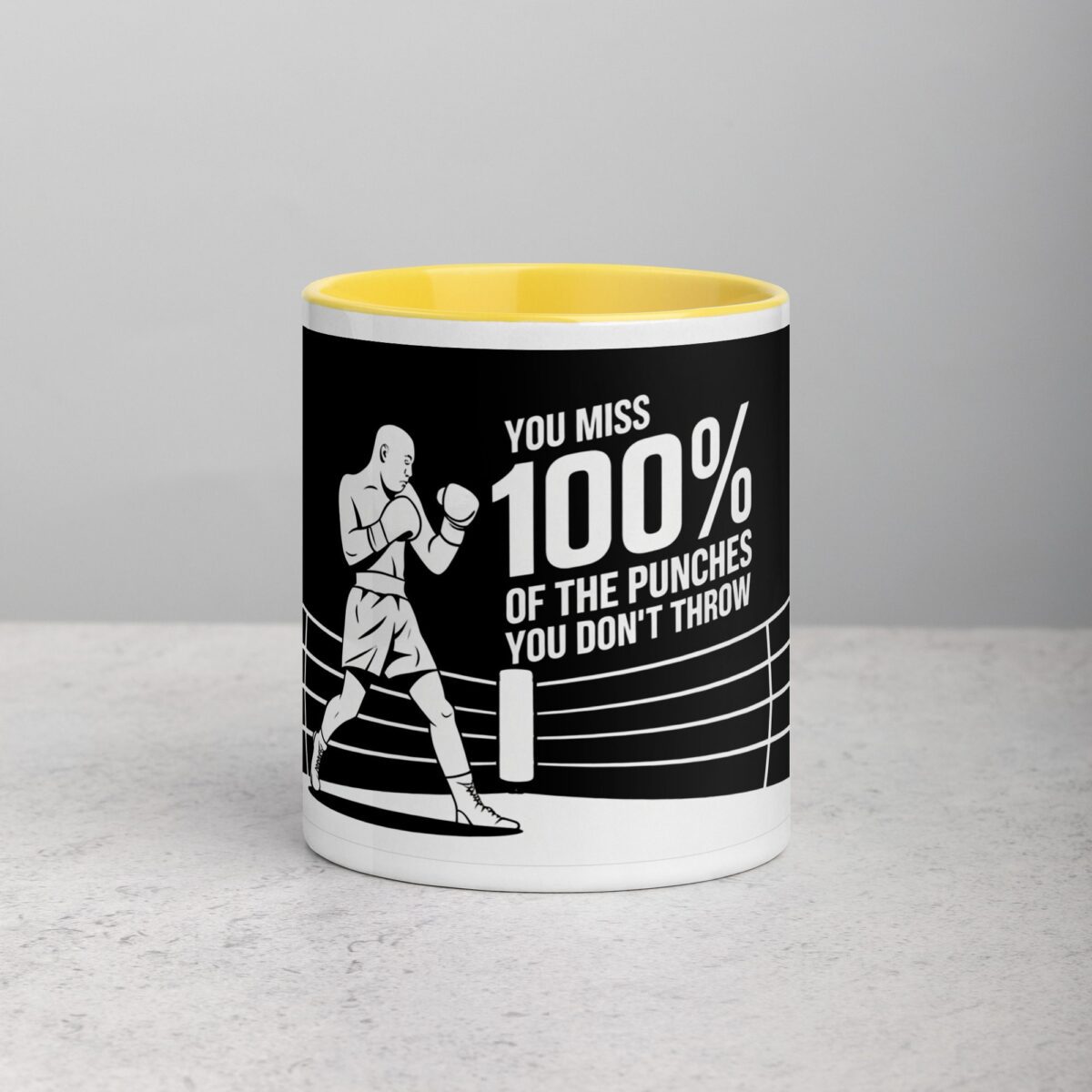 You Miss 100% of the Punches You Don’t Throw Boxing Mug - Image 19