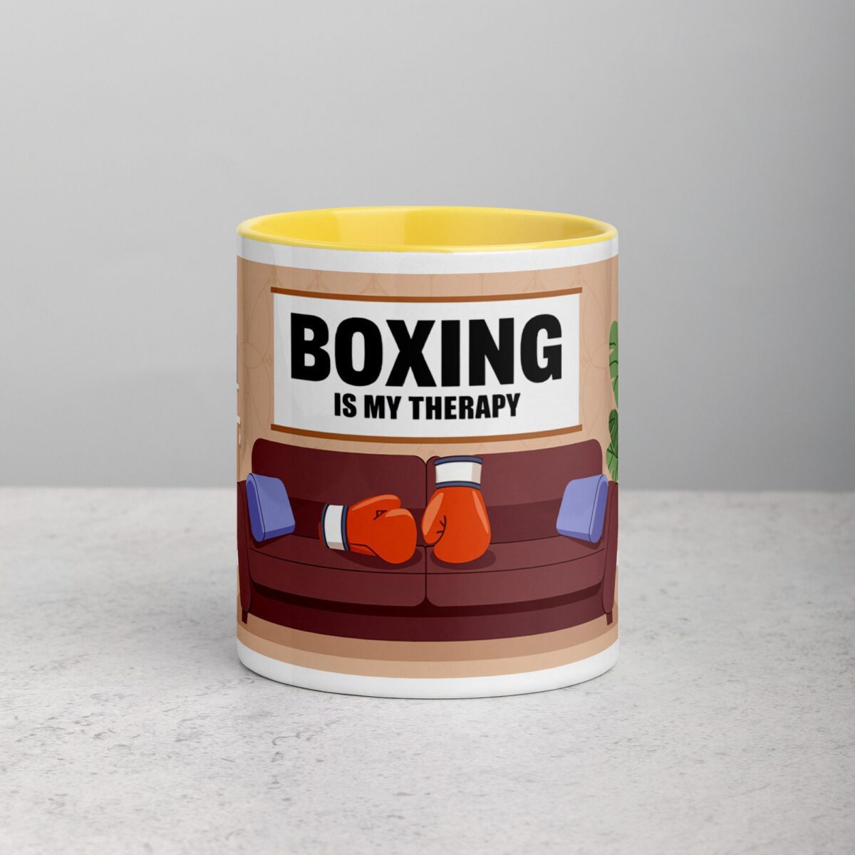 Boxing is My Therapy Coffee Mug & Tea Cup - Image 19