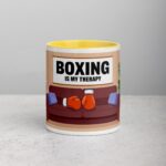 Boxing is My Therapy Coffee Mug & Tea Cup - Image 19