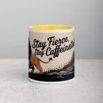 Stay Fierce, Stay Caffeinated Lion Coffee Mug - Image 19