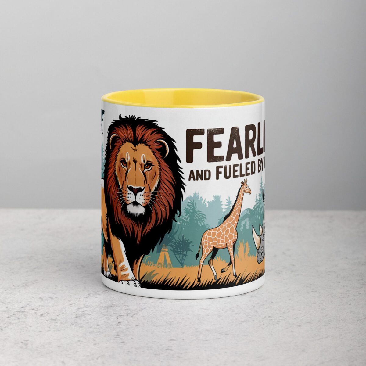 Fearless and Fueled by Coffee Lion Mug - Image 19