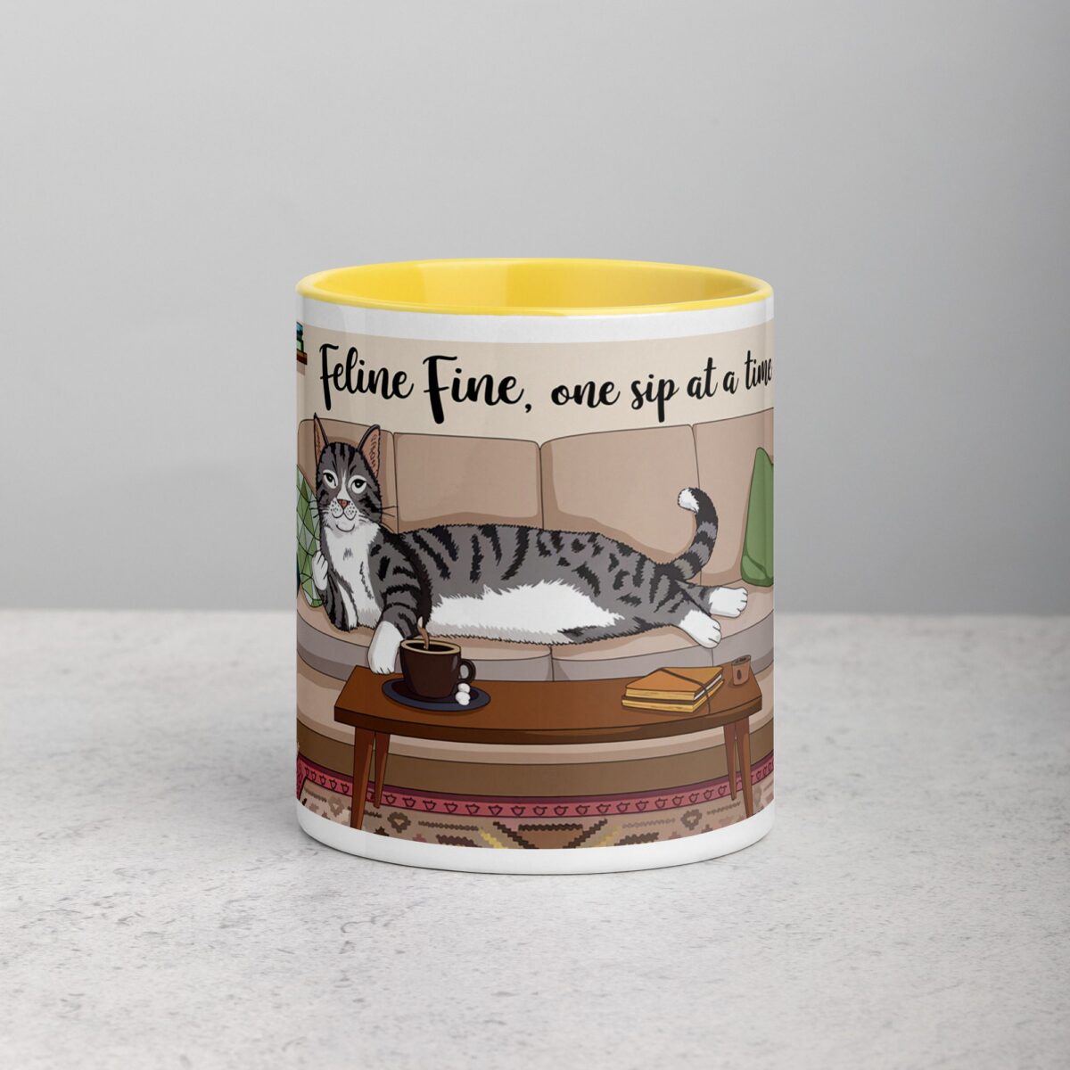 Feline Fine, One Sip at a Time Cat Mug - Image 19