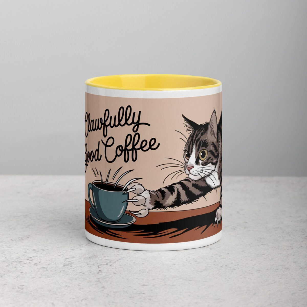Clawfully Good Coffee Cat Mug - Image 19