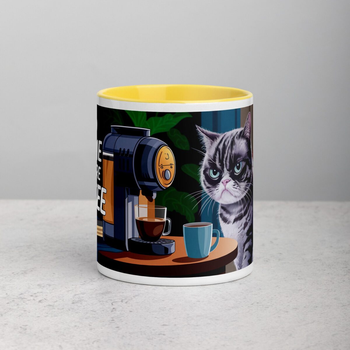 No Talkie Before Coffee Cat Mug - Image 19