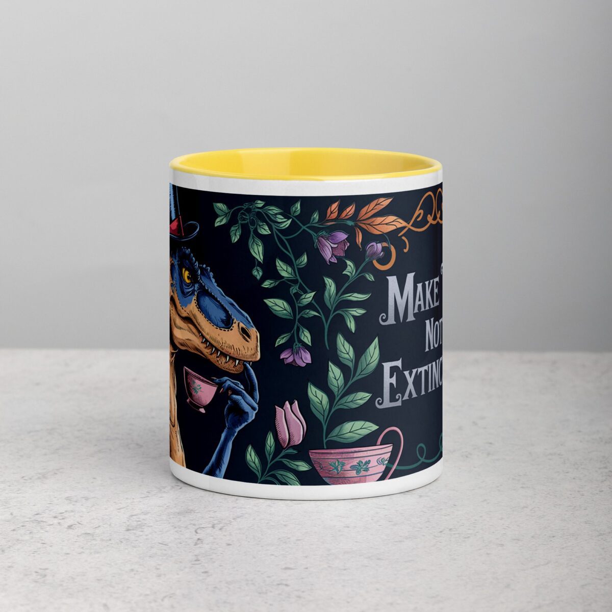 Make Tea, Not Extinction Dinosaur Cup - Image 19