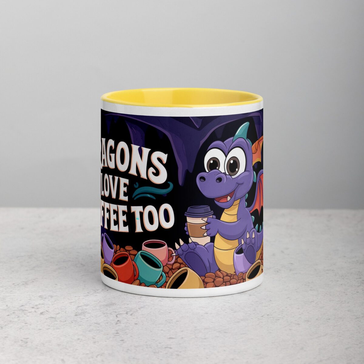 Dragons Love Coffee Too Mug - Image 19