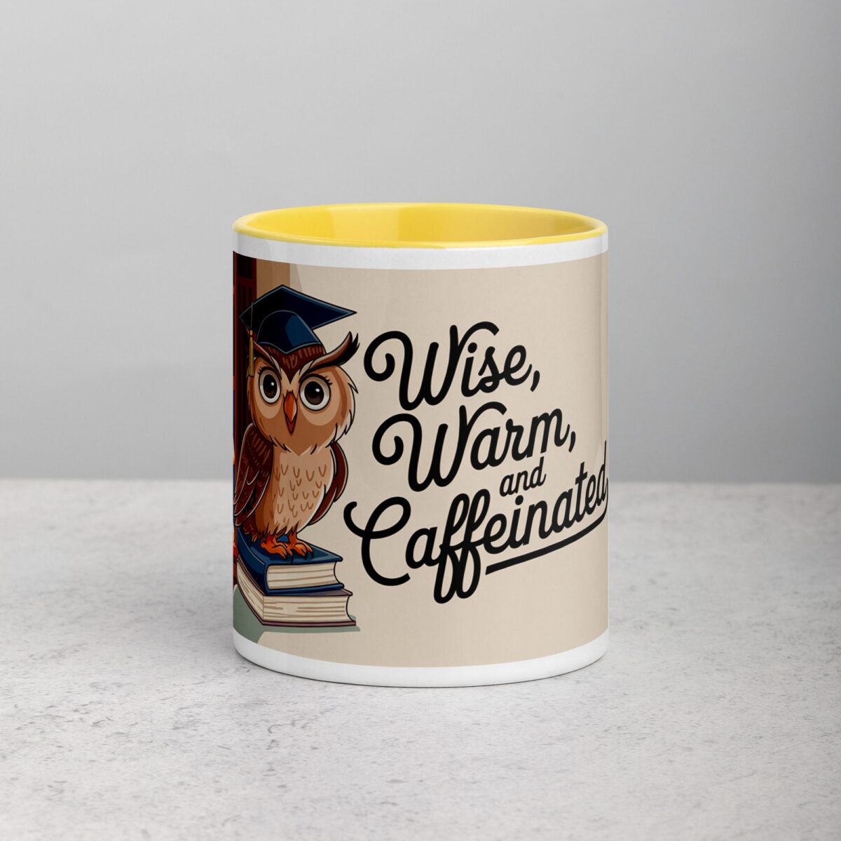 Wise, Warm, and Caffeinated Owl Coffee Mug - Image 19