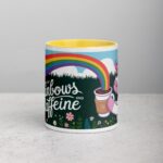 Powered by Rainbows and Caffeine Unicorn Mug - Image 19