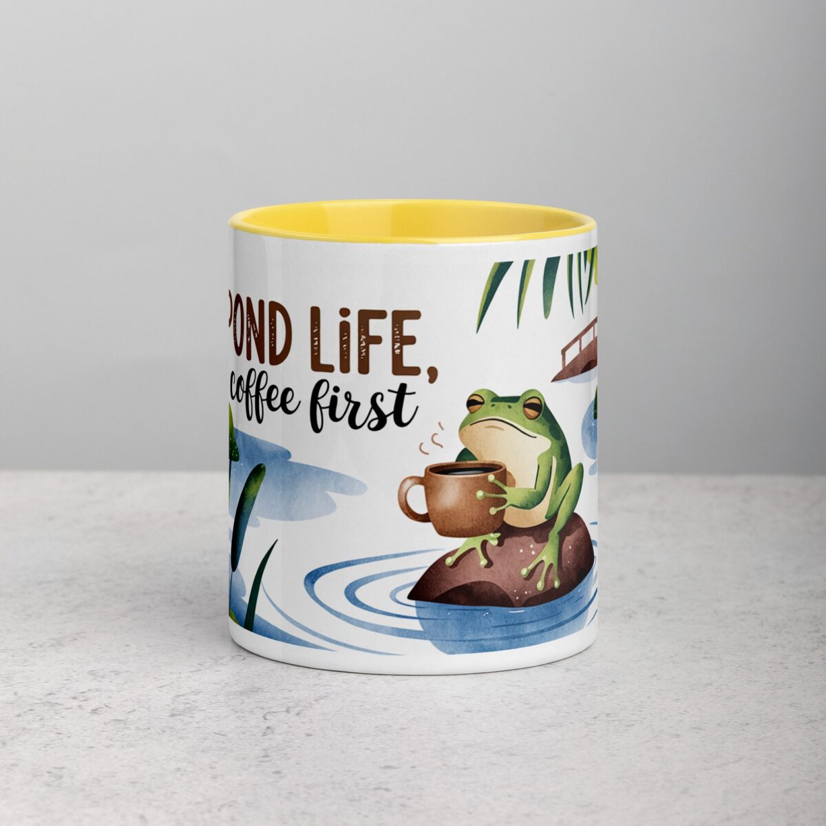 Pond Life, Coffee First Mug - Image 19