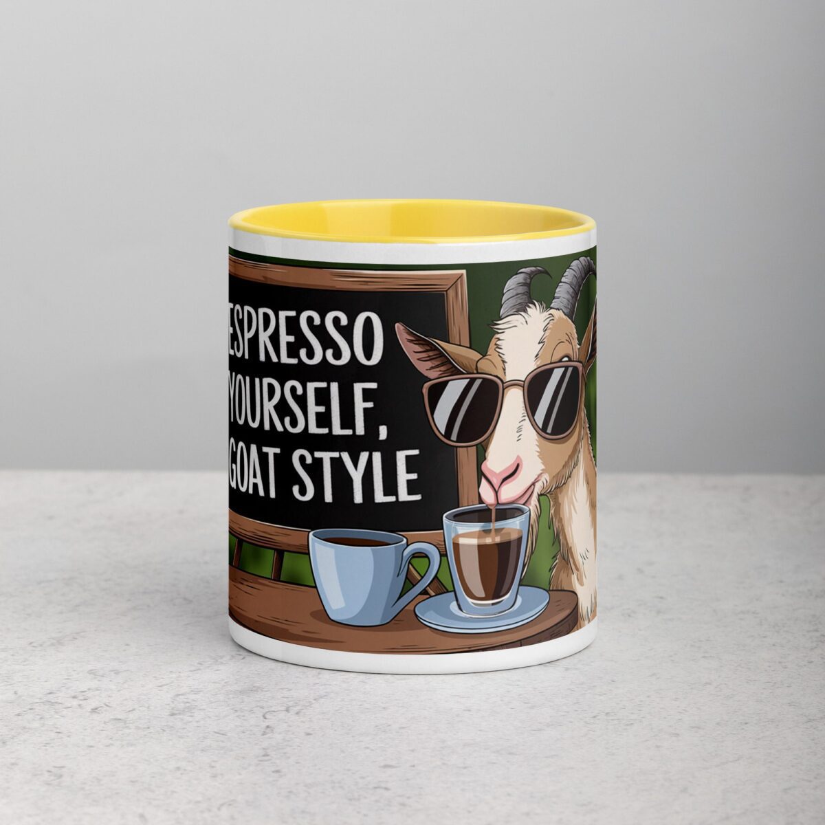 Espresso Yourself, Goat Style Coffee Mug - Image 19