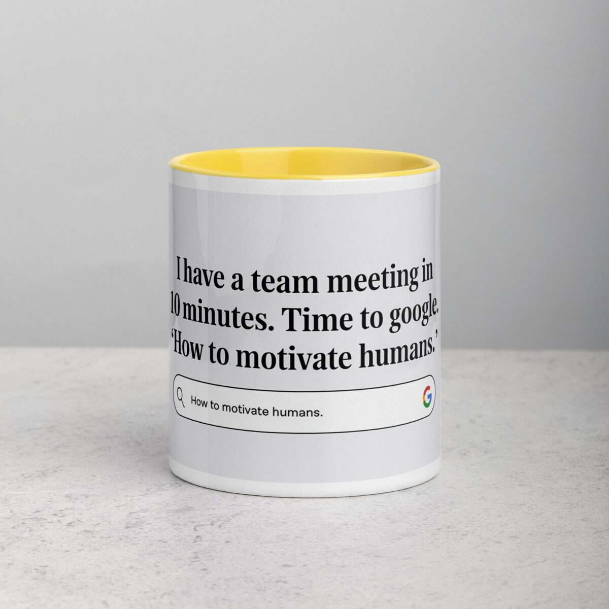 Time to Google ‘How to Motivate Humans Boss Mug - Image 19