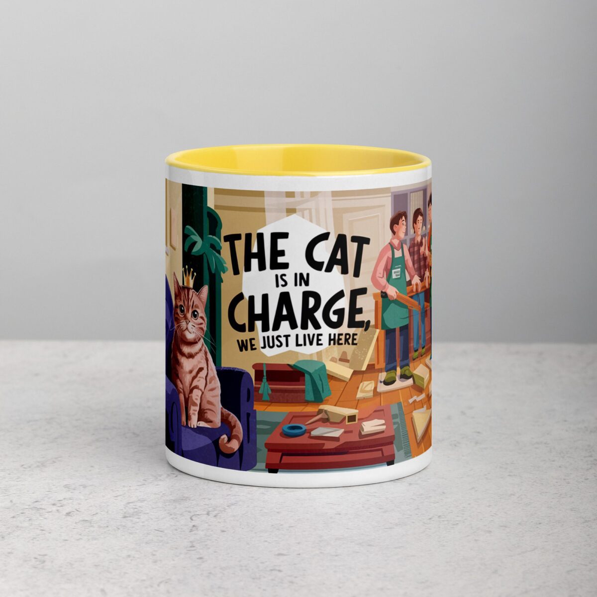 The Cat Is in Charge, We Just Live Here Mug - Image 19