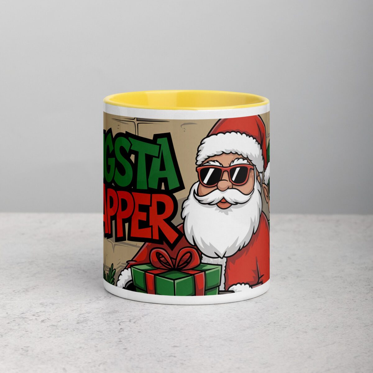 Gangsta Wrapper Christmas Santa Mug - Image 19