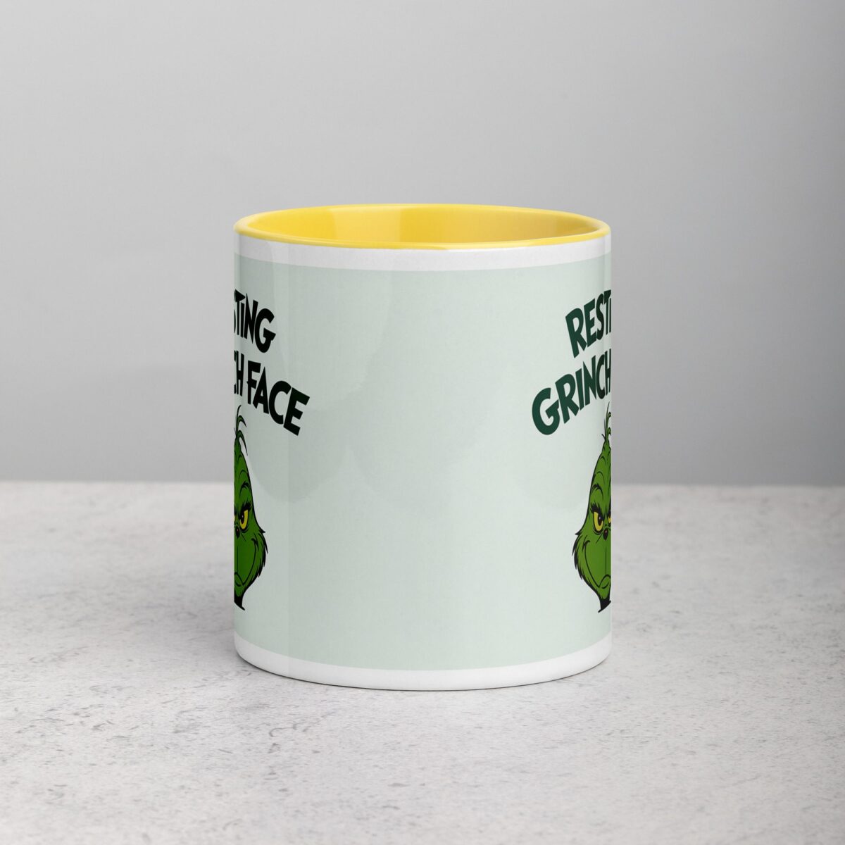 Resting Grinch Face Christmas Coffee Mug - Image 19