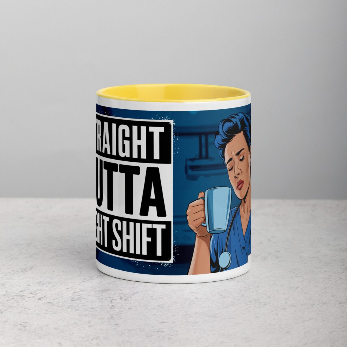 Straight Outta Night Shift Nurse Mug - Image 19