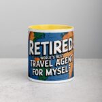 Retired: World’s Best Travel Agent for Myself Mug - Image 19