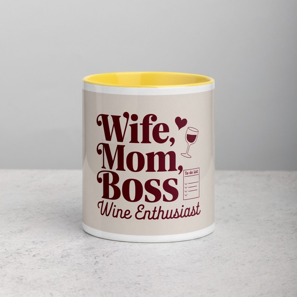 Wife, Mom, Boss, Wine Enthusiast Coffee Mug - Image 19