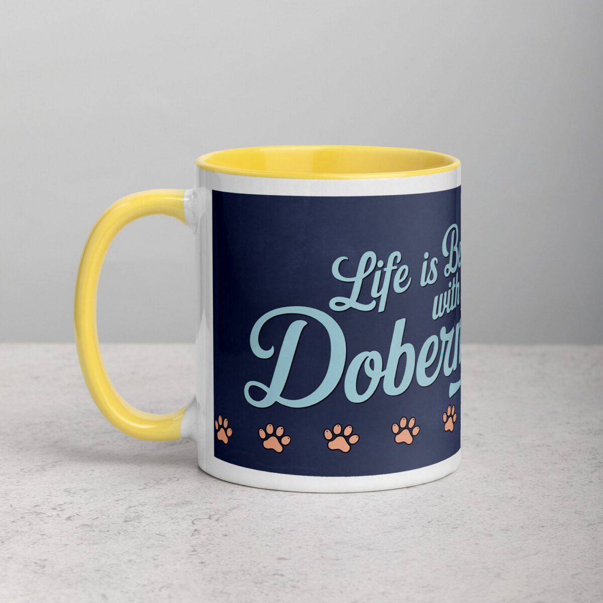 Life Is Better with a Doberman Coffee Mug & Tea Cup - Image 20