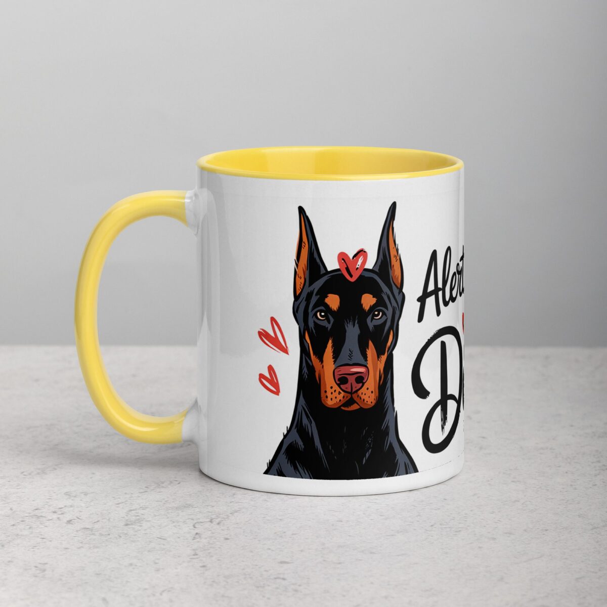 Alert and Adorable: That’s My Doberman Coffee Mug - Image 20