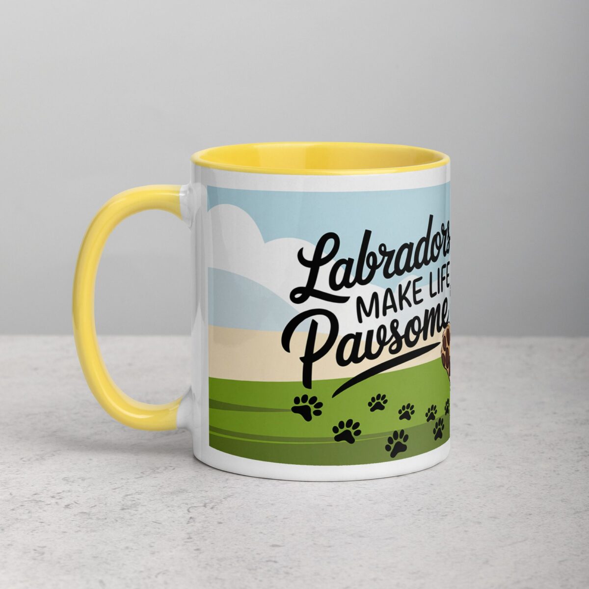 Labradors Make Life Pawsome Coffee Mug - Image 20
