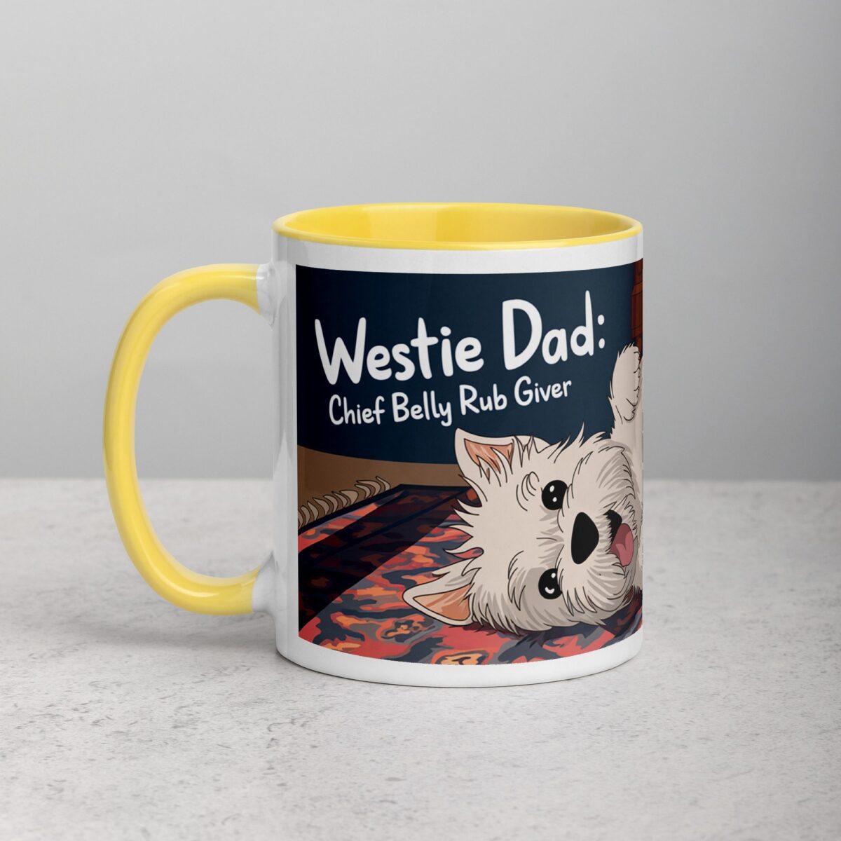 Westie Dad: Chief Belly Rub Giver Coffee Mug - Image 20