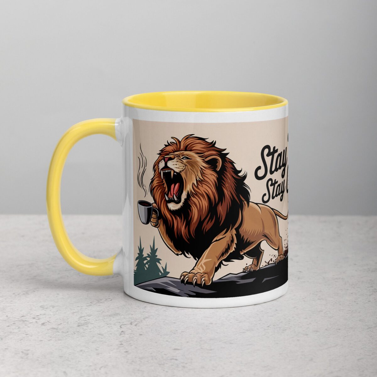 Stay Fierce, Stay Caffeinated Lion Coffee Mug - Image 20