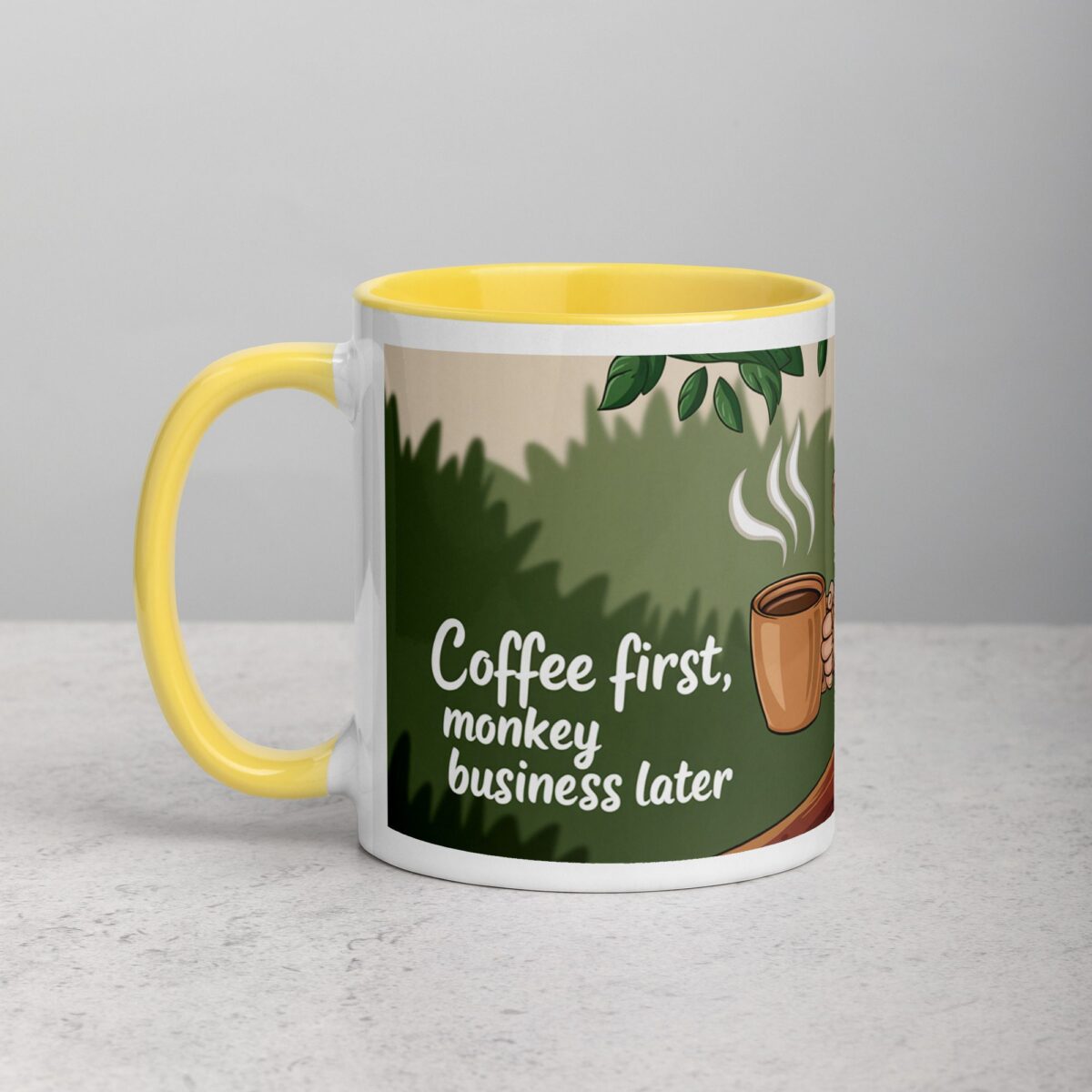 Coffee First, Monkey Business Later Mug - Image 20