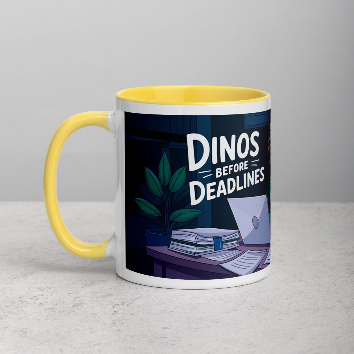 Dinos Before Deadlines Coffee Mug - Image 20